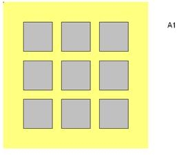 Multi aperture for 24x24 frames - single mount