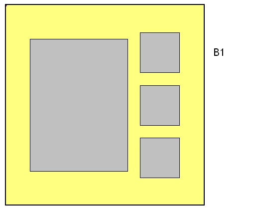B1 - 1x(16x12) +3x(5x5) multi photo frames 