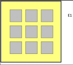 E1 - 9x(6x6) multi photo frames