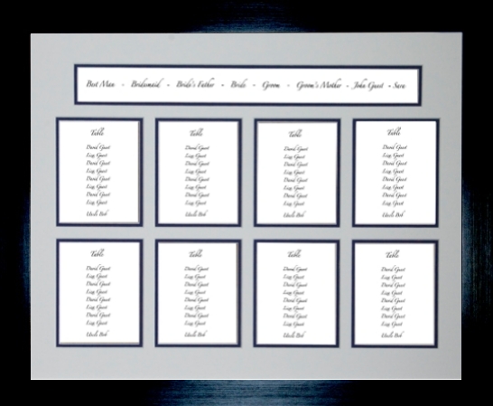 Table plans for weddings / wedding seating plan
