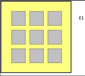 E1 - 9x(6x6) multi photo frames