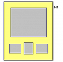 M1 1x(15x12)+3x(5x4) multi aperture mount
