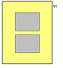 V1 2x(8x6) Multi Aperture photo frame mount