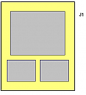 J1 1x(15x12)+2x(8x6) multi aperture mount 